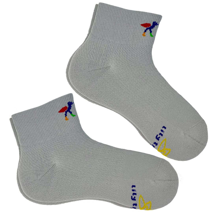 2-Pack Bobby Sox - Light Grey Pride